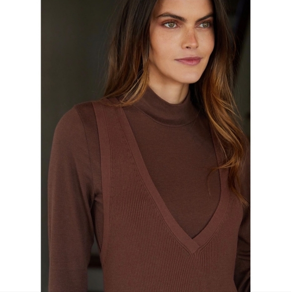 - Daily Practice by Anthropologie Slim V-Neck Dress Size s - Picture 6 of 9